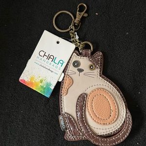 CHALA Kitty Cat Kitten 🐈‍⬛ Keychain Coin Wallet NWT NEW WITH TAGS